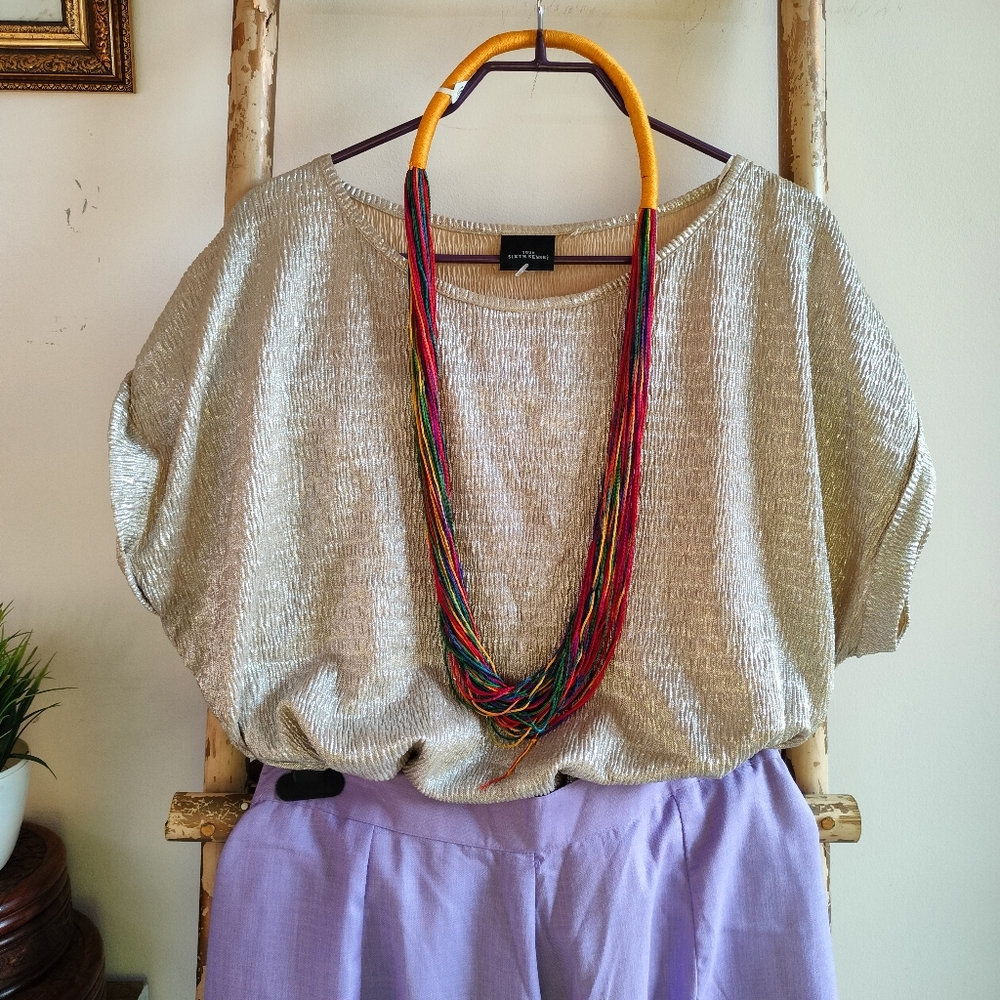 Multicolour Boho Statement Necklace - Picture 14 of 14